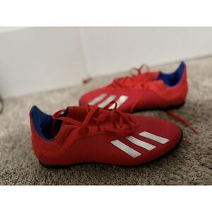 Adidas X Tango Kids Size 5.5 Indoor Soccer/Futbol Shoes.Coral & Blue. Women's 7